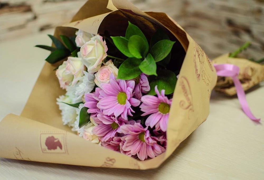 Букет цветов из: Розы и Хризантемы в Ермишь