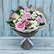 Букет цветов из:  Герберы, Альстромерии и Хризантемы в Ермишь