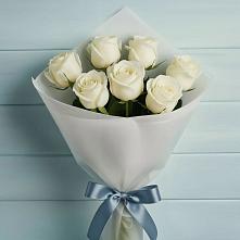 Букет 7 Белых роз Эдлесс Лав в Ермишь