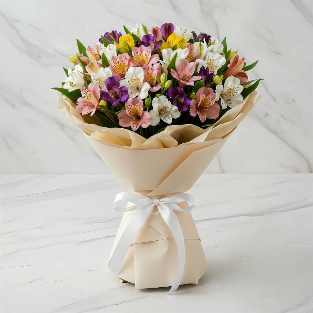 Букет цветов из: Альстромерии в Ермишь