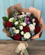 Букет цветов из:  Розы и Альстромерии в Ермишь