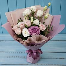 Букет цветов из:  Розы и Лизиантусы #REPLACE_PRED# Ермишь