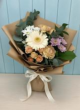 Букет цветов из:  Герберы и Хризантемы в Ермишь