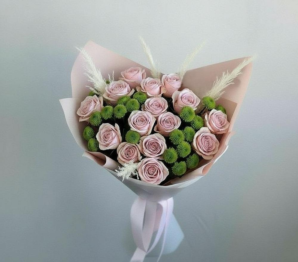 Букет цветов из: Розы и Хризантемы в Ермишь