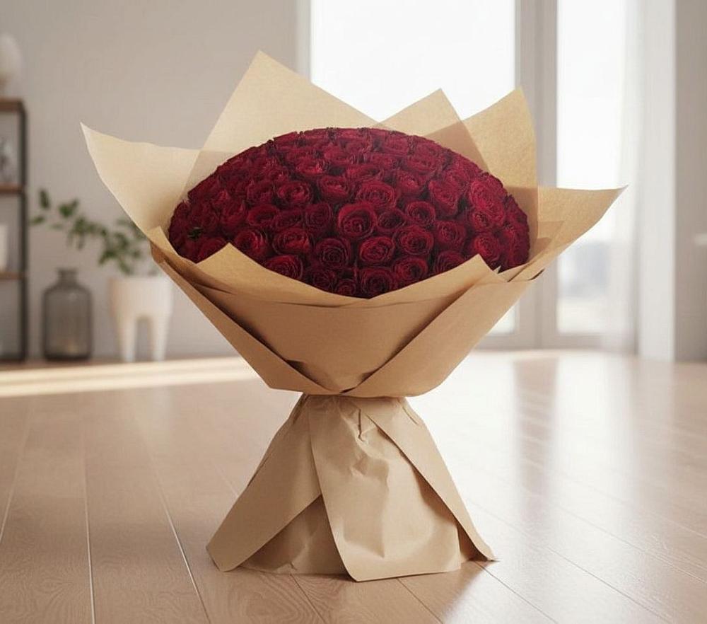 Букет 101 Красная роза в Ермишь