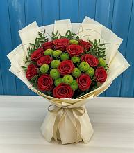 Букет цветов из:  Розы и Хризантемы в Ермишь