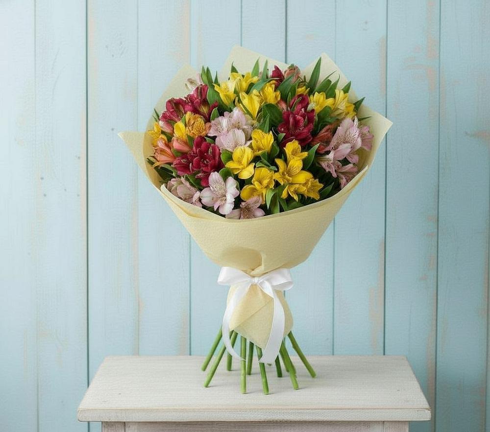 Букет цветов из: Альстромерии в Ермишь