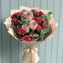 Букет цветов из:  Гвоздики и Розы в Ермишь