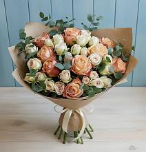Букет цветов из:  Альстромерии и Розы в Ермишь