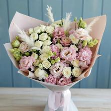 Букет цветов из:  Альстромерии и Розы #REPLACE_PRED# Ермишь
